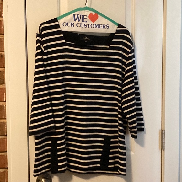 MAT DE MISAINE Boat Neck Breton Top - Vintage - French 52 - Picture 1 of 4